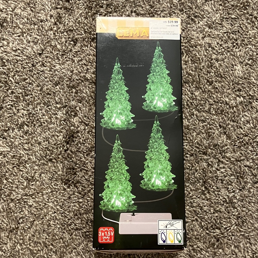 NEW Lemax Miniature LED Holiday Tree Collection